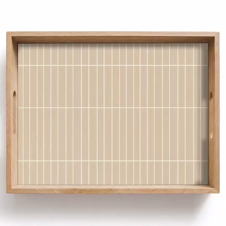 Dienblad - Verticaal - Wandtegel - Crème - Beige — 1