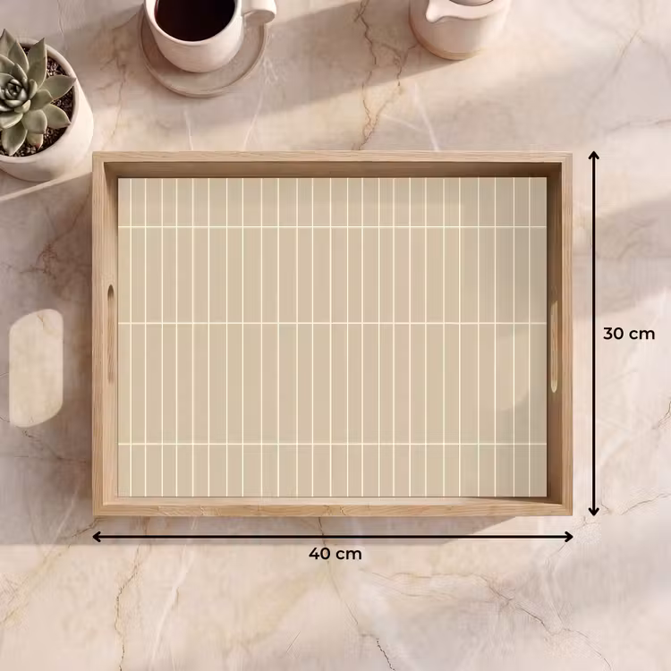 Dienblad - Verticaal - Wandtegel - Crème - Beige — 9