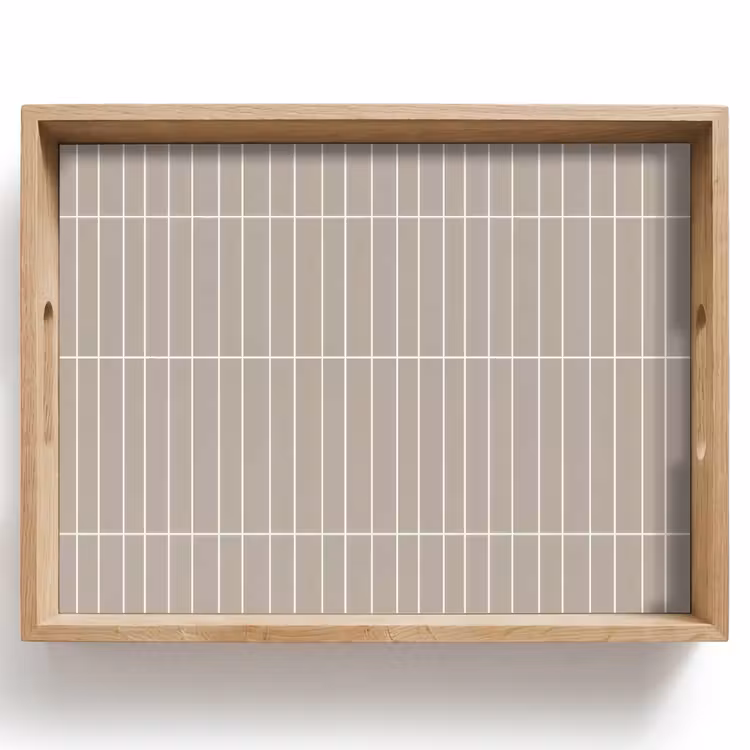 Dienblad - Verticaal - Wandtegel - Licht Beige — 1
