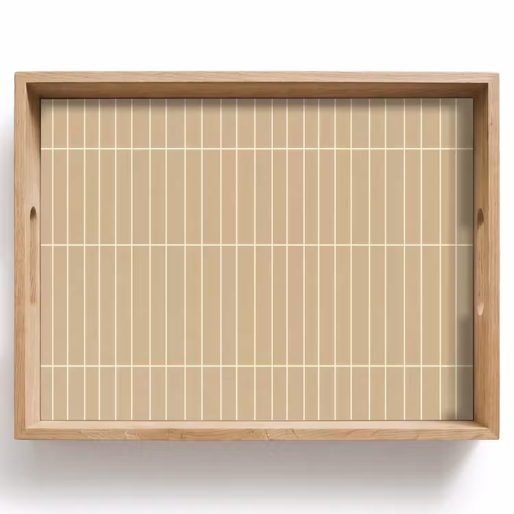 Dienblad - Verticaal - Wandtegel - Zand - Beige — 1