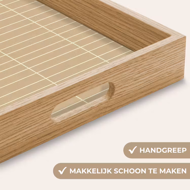 Dienblad - Verticaal - Wandtegel - Zand - Beige — 5