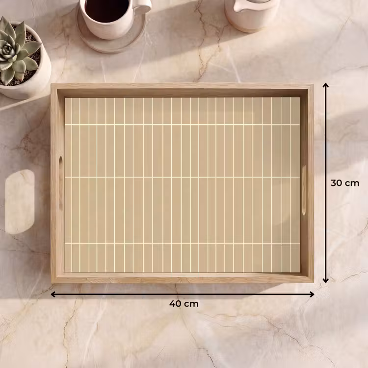 Dienblad - Verticaal - Wandtegel - Zand - Beige — 9