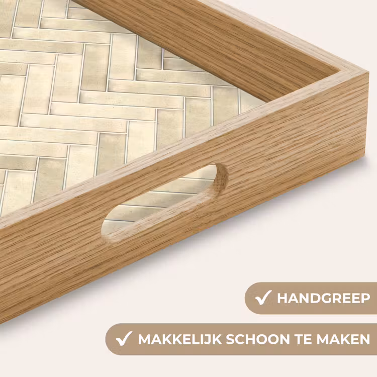 Dienblad - Visgraat - Wandtegel - Licht Beige — 5