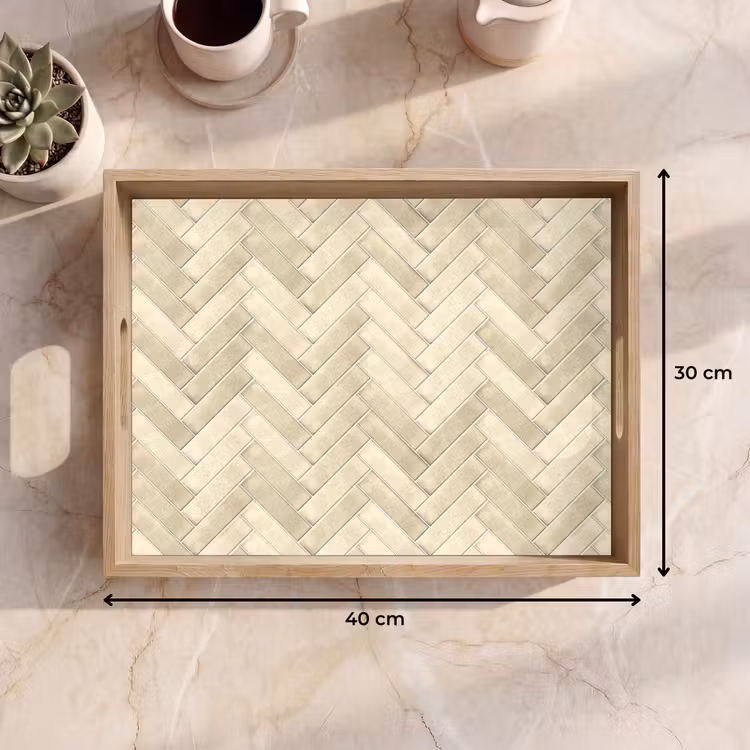 Dienblad - Visgraat - Wandtegel - Licht Beige — 9