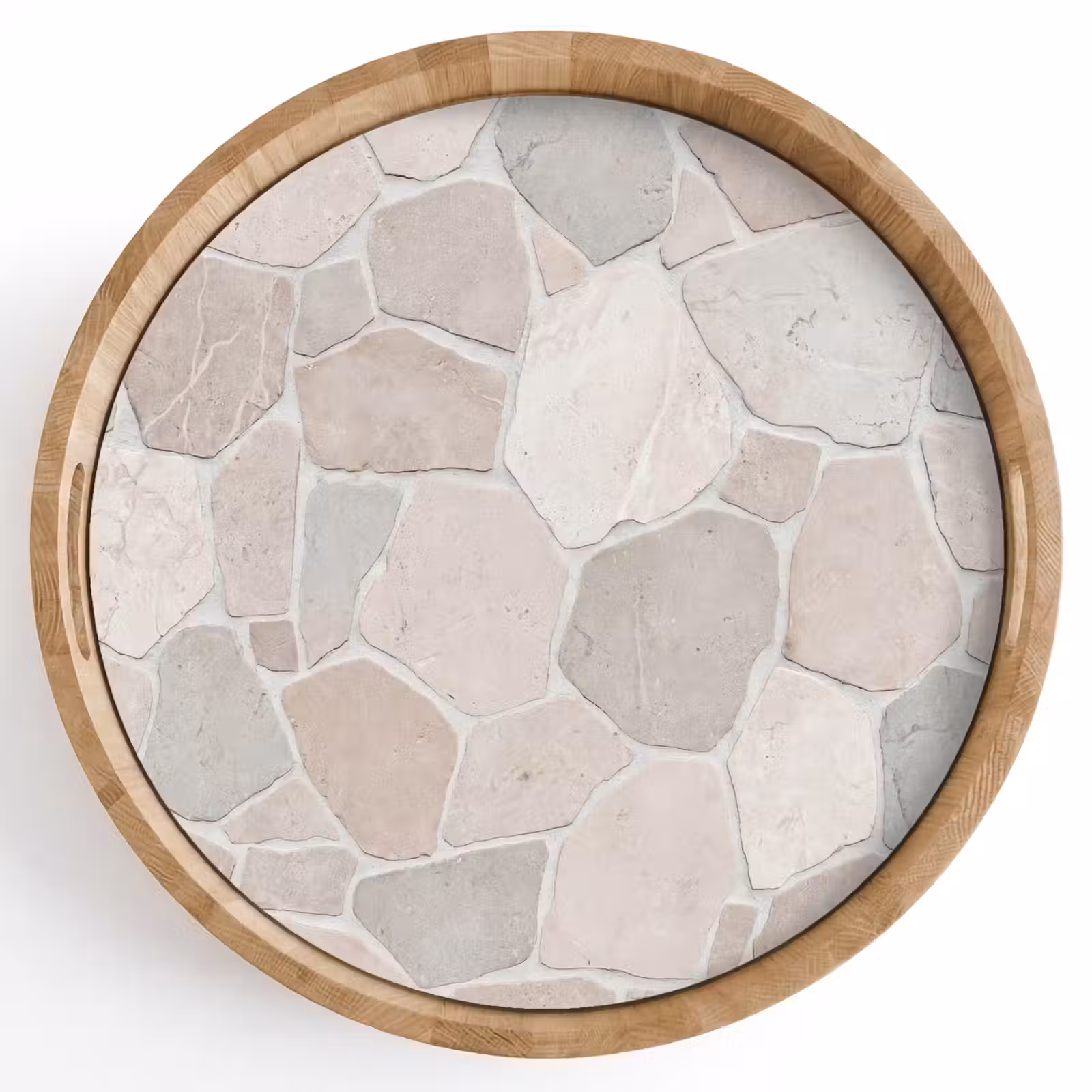 Dienblad - Steen - Patroon - Textuur - Beige — 1