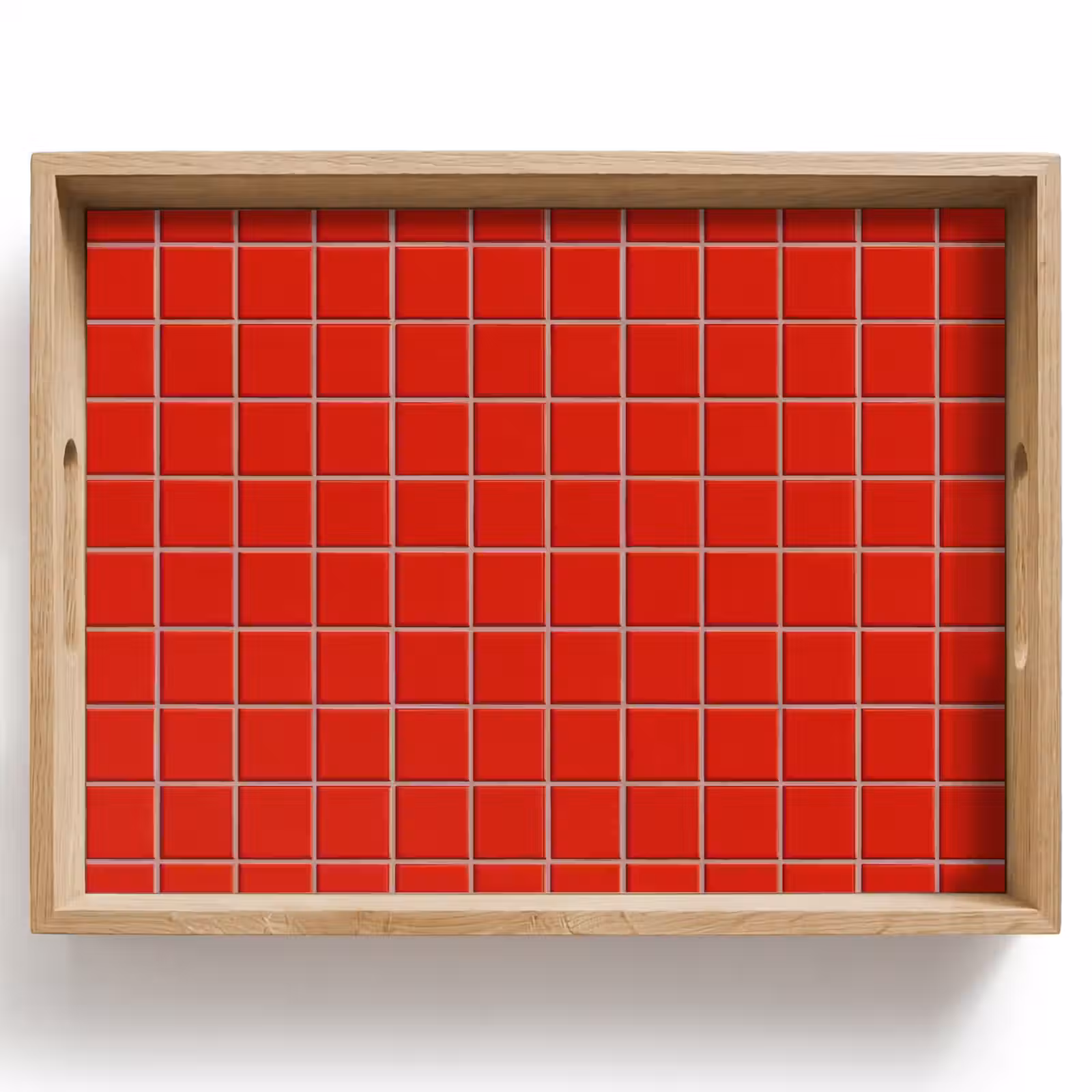 Dienblad - Tegel - Patroon - Kersen - Rood — 1