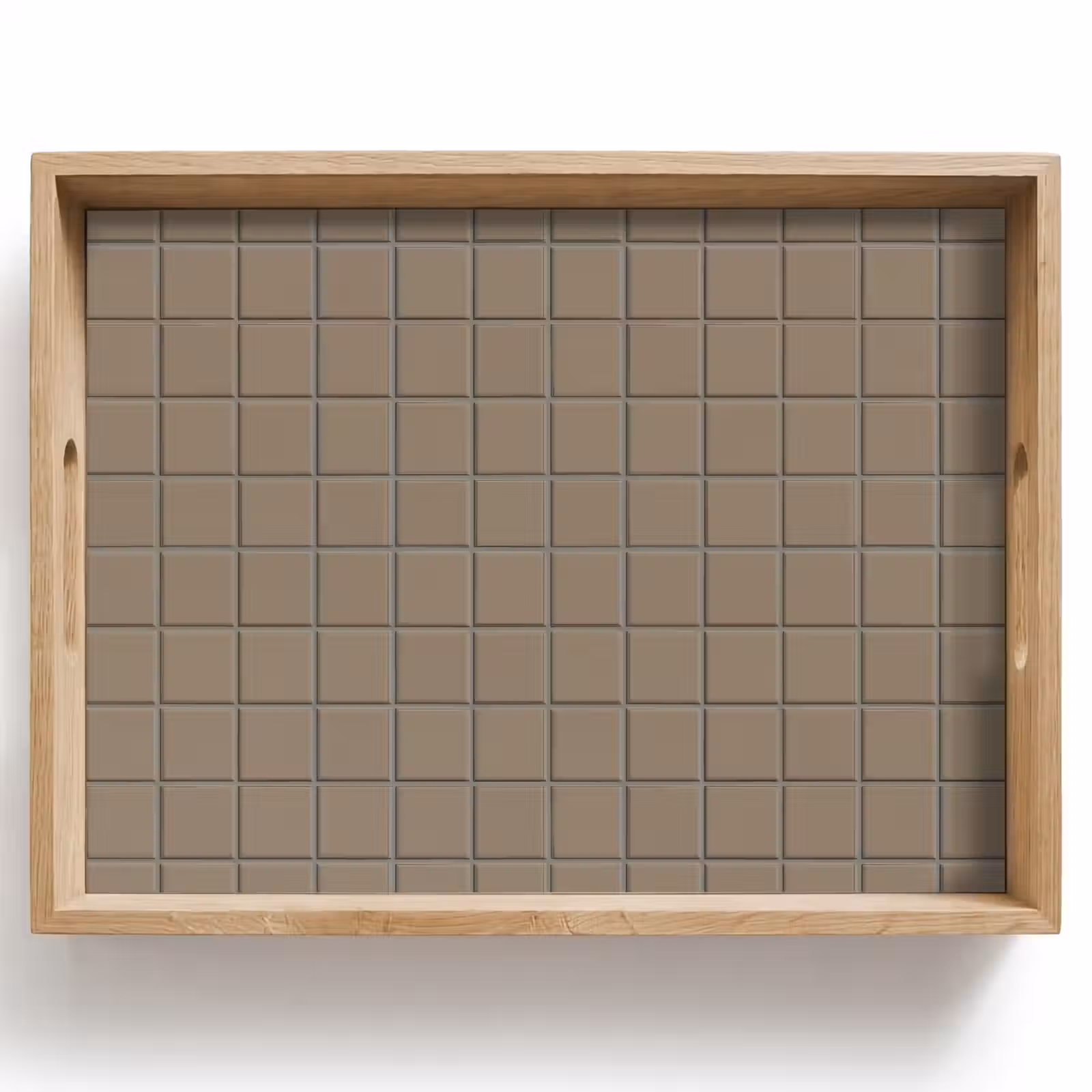 Dienblad - Tegel - Patroon - Taupe — 1