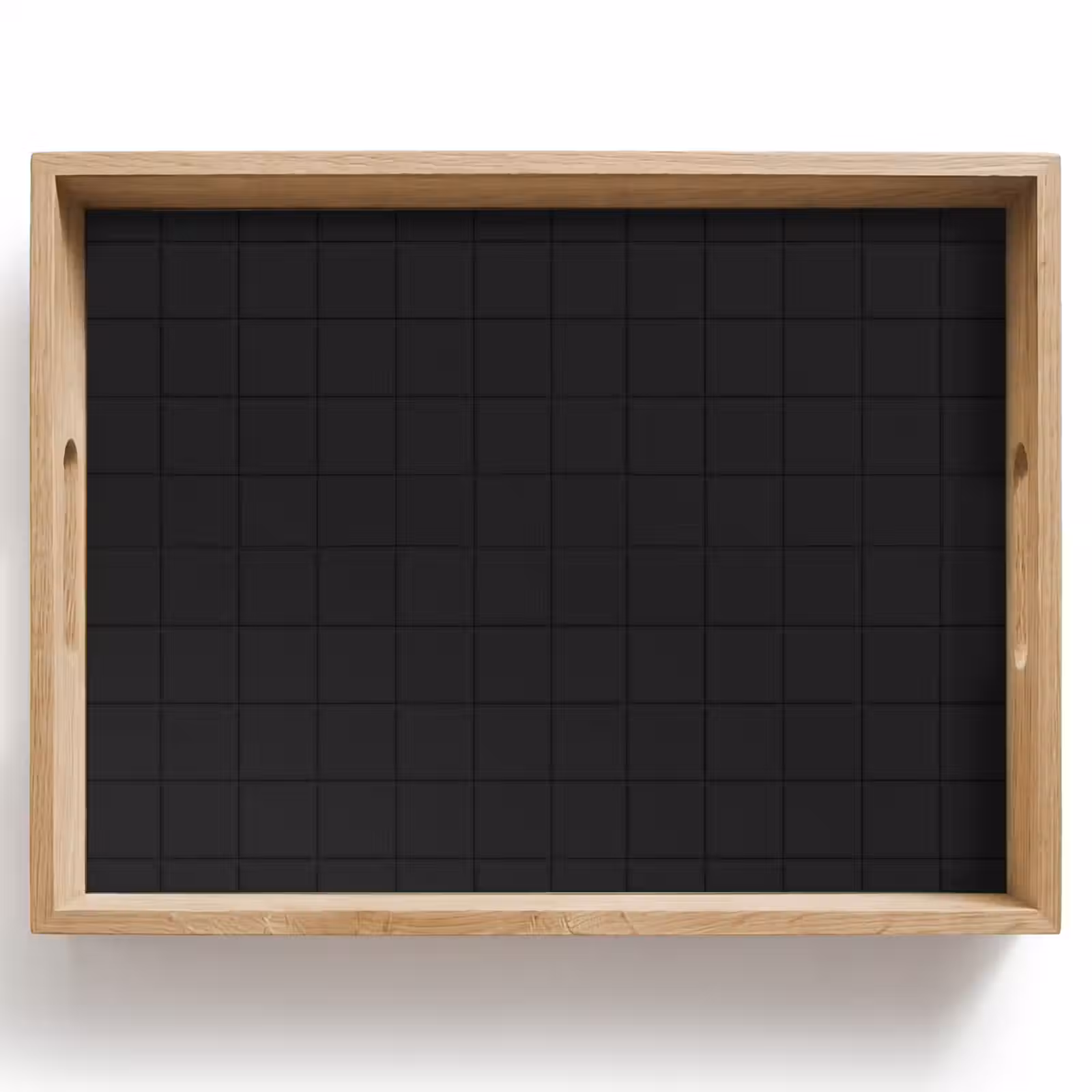 Dienblad - Tegels - Patroon - Mat - Zwart — 1