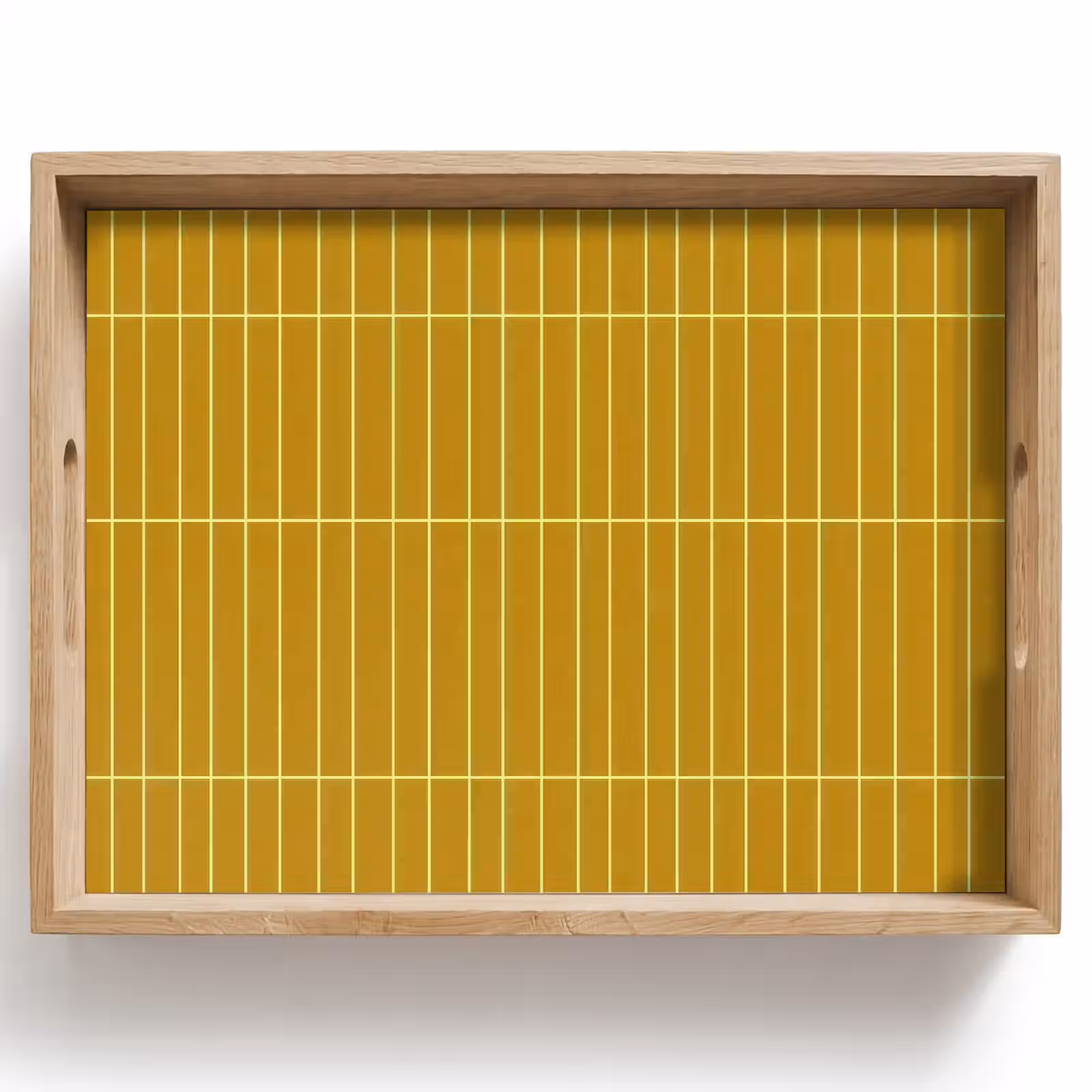 Dienblad - Tegels - Verticaal - Mosterdgeel — 1