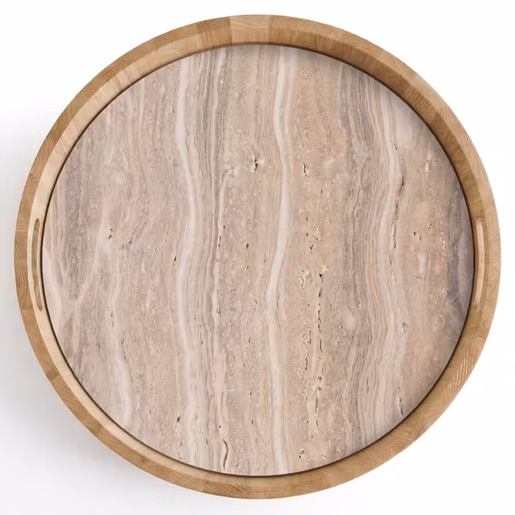 Dienblad - Steen - Patroon - Textuur - Natuurlijk - Beige — 1