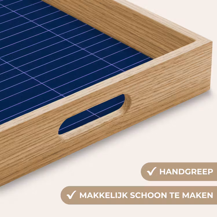 Dienblad - Tegels - Langwerpig - Blauw — 5