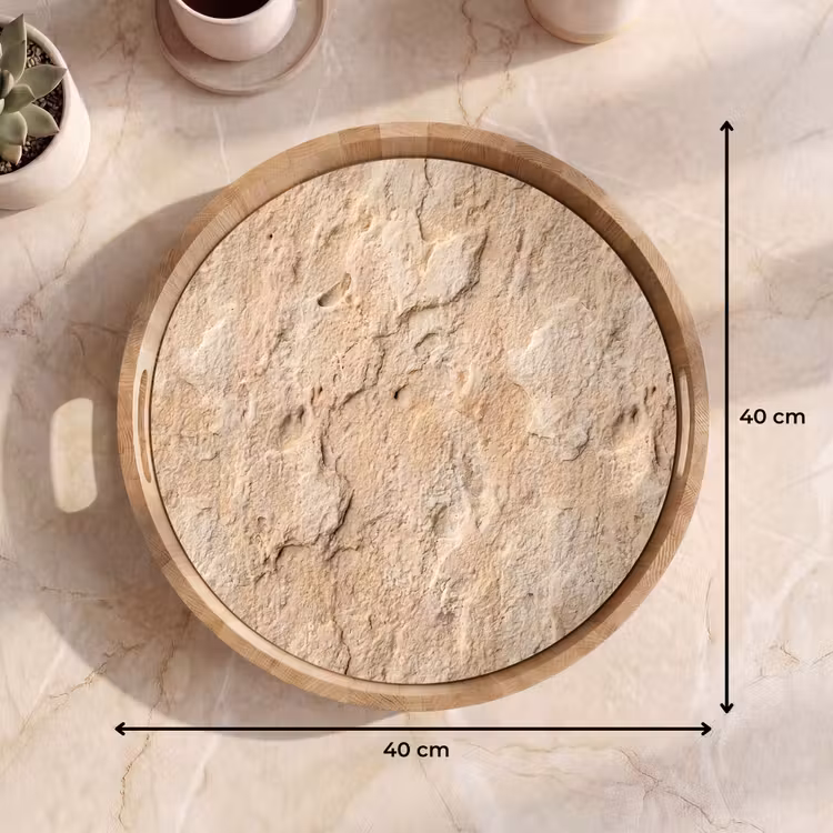 Dienblad - Textuur - Steen - Natuur - Beige — 9