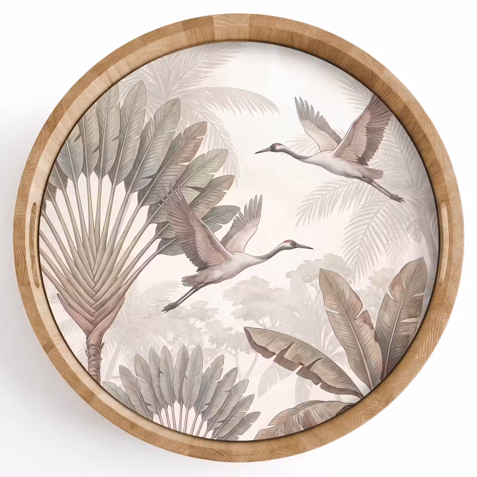 Dienblad - Vogel - Tropisch - Jungle - Natuur - Beige — 1