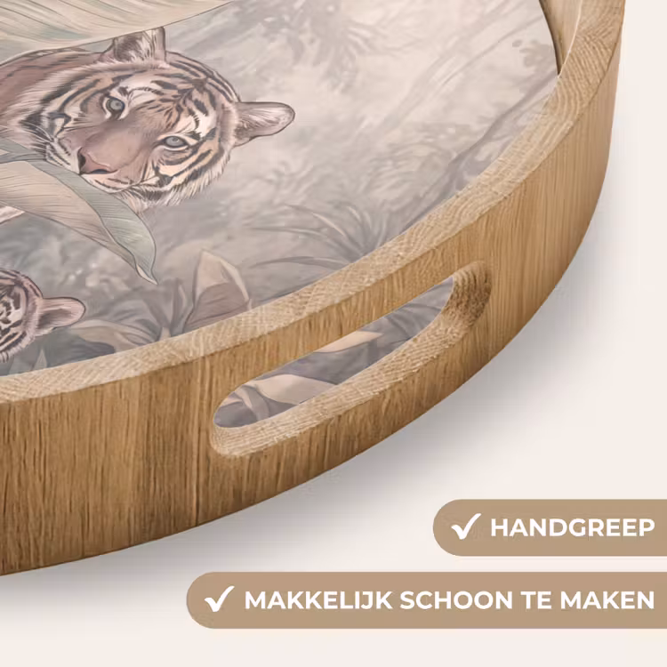 Dienblad - Tijger - Welp - Jungle - Illustratie - Dieren — 5