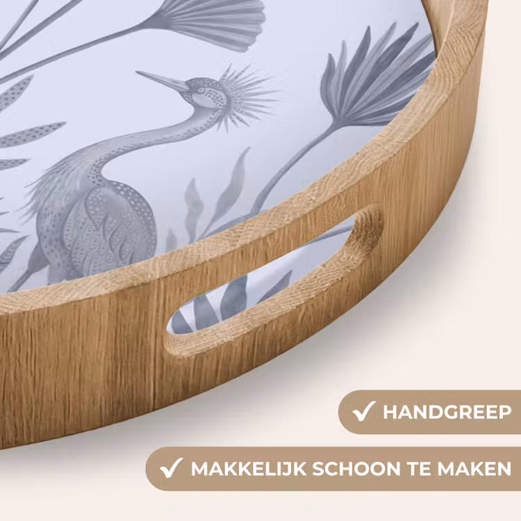 Dienblad - Vogel - Tropisch - Illustratie - Blauwgrijs - Natuur — 5