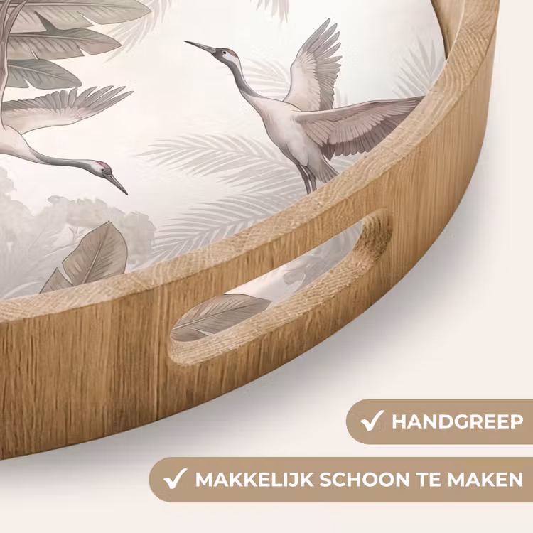 Dienblad - Vogel - Tropisch - Jungle - Natuur - Beige — 5
