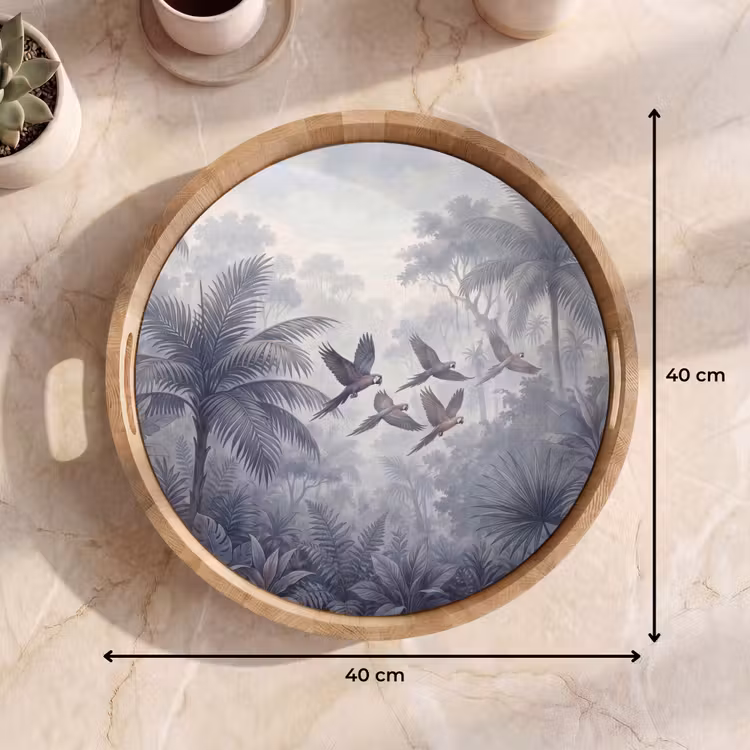 Dienblad - Vogel - Vliegend - Jungle - Vintage - Dieren — 9