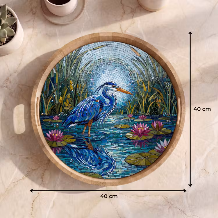 Dienblad - Vogel - Water - Natuur - Abstract - Blauw — 9