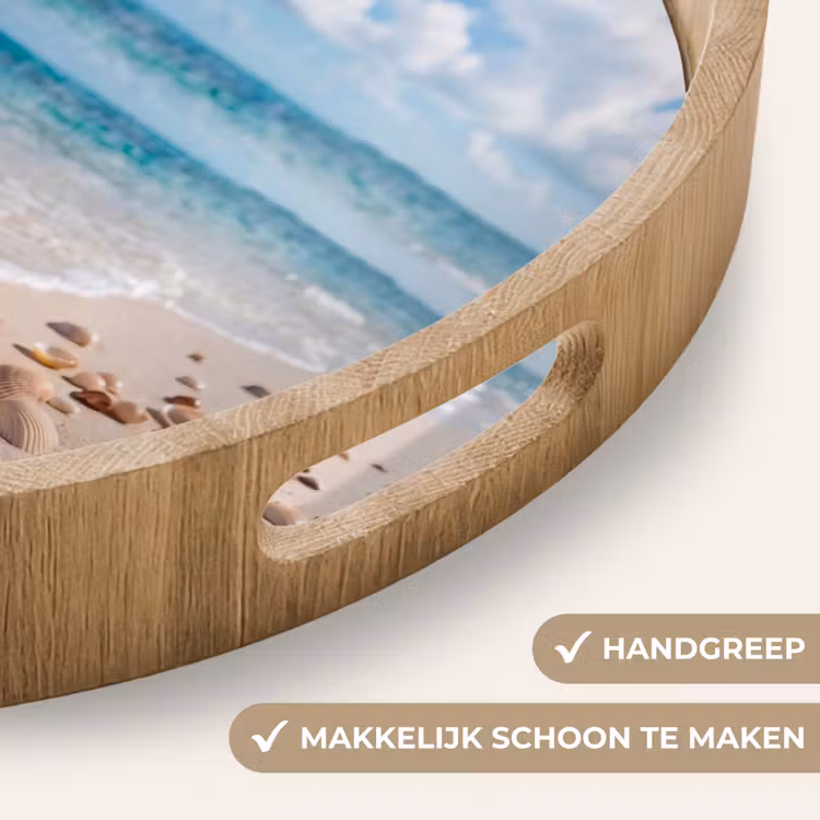 Dienblad - Schelpen - Strand - Natuur - Beige — 5