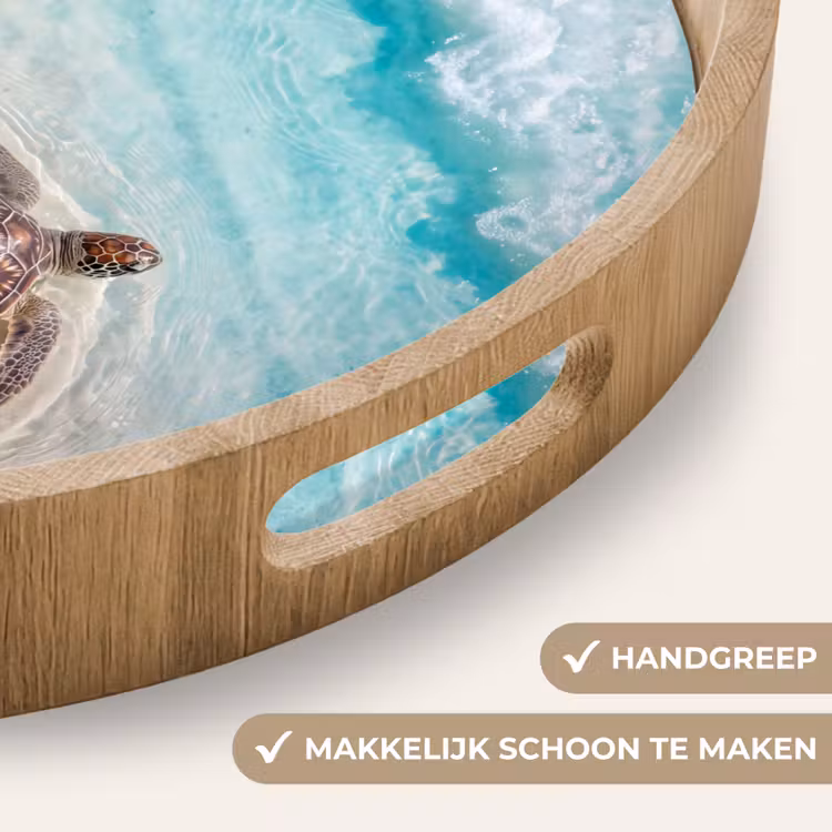 Dienblad - Schildpad - Helder water - Strand - Dieren - Natuur — 5