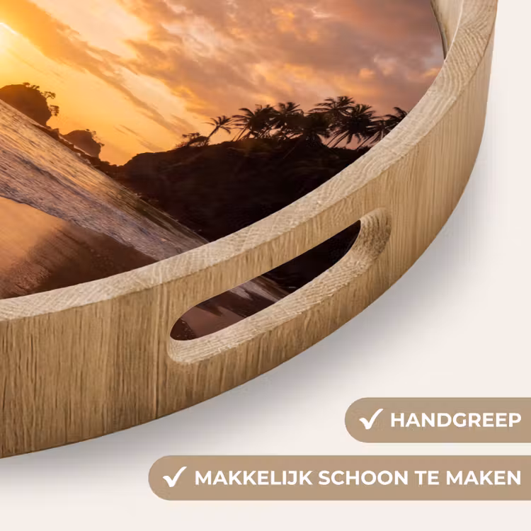 Dienblad - Strand - Zonsondergang - Natuur - Tropisch - Oranje — 5