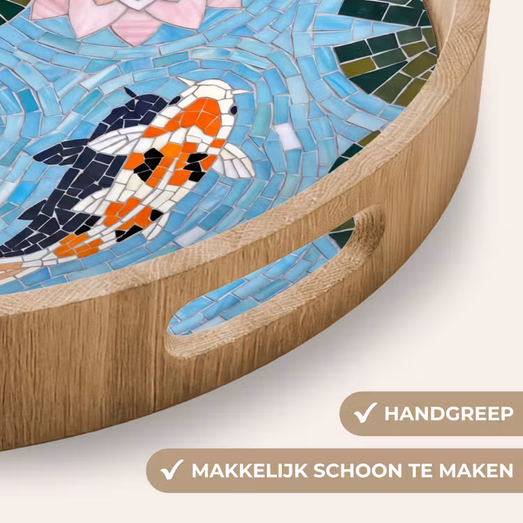 Dienblad - Vis - Water - Natuur - Mozaïek - Blauw — 5
