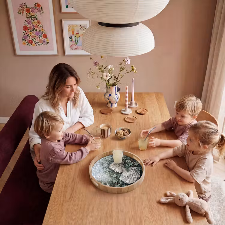 Dienblad - Vrouw - Klassiek - Mozaiëk - Natuur - Groen — 7