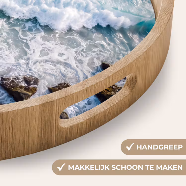 Dienblad - Zee - Golf - Strand - Natuur - Blauw — 5