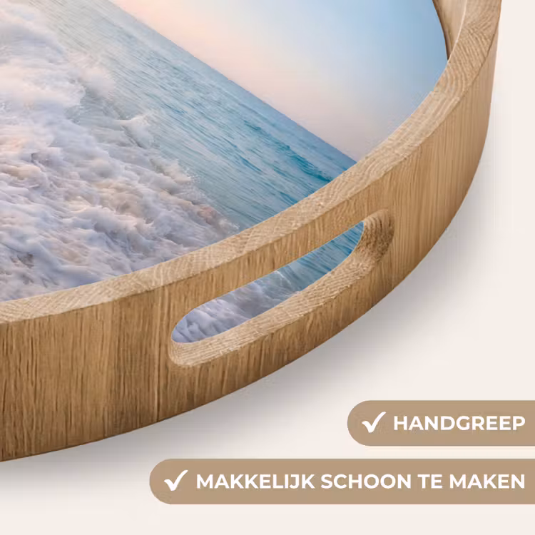 Dienblad - Zee - Golven - Strand - Natuur - Wit — 5