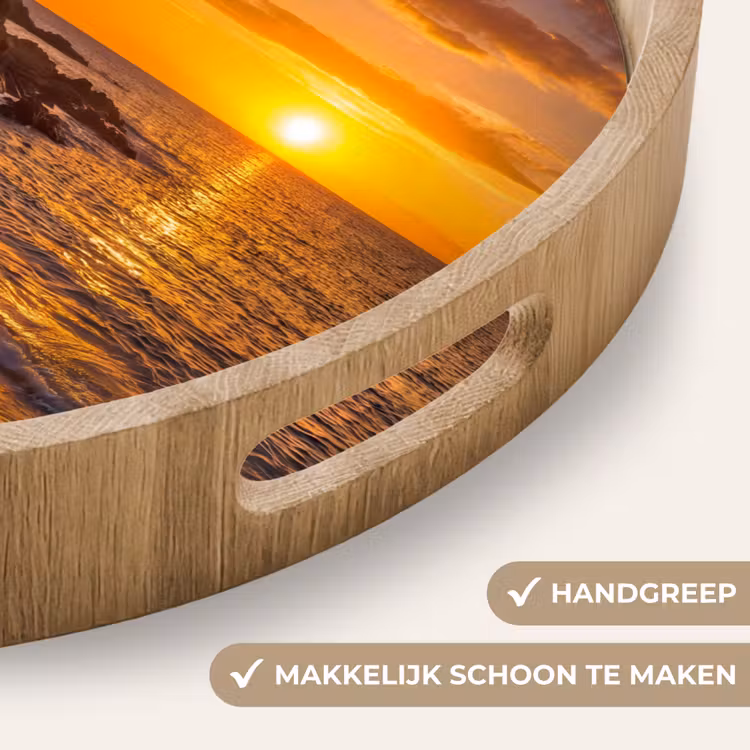 Dienblad - Zee - Kust - Zonsondergang - Natuur - Oranje — 5