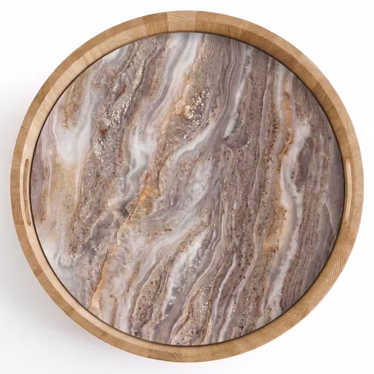 Dienblad - Textuur - Steen - Abstract - Beige — 1