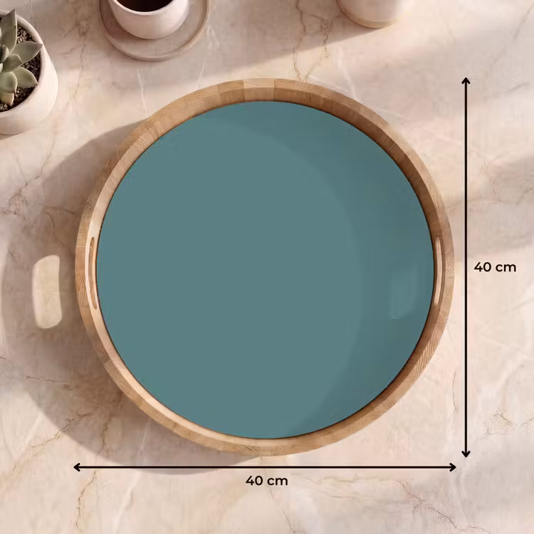 Dienblad - Serene - Teal - Blauw — 9