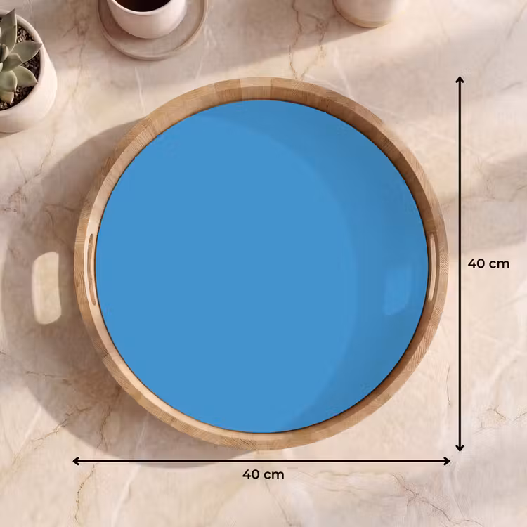 Dienblad - Steel - Blue - Blauw — 9