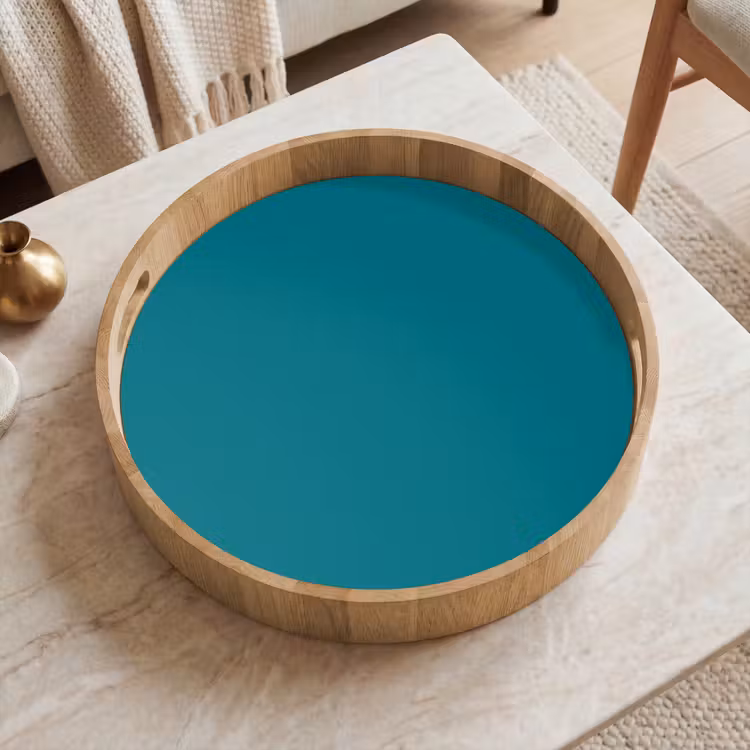 Dienblad - Tropical - Peacock - Blauw — 2