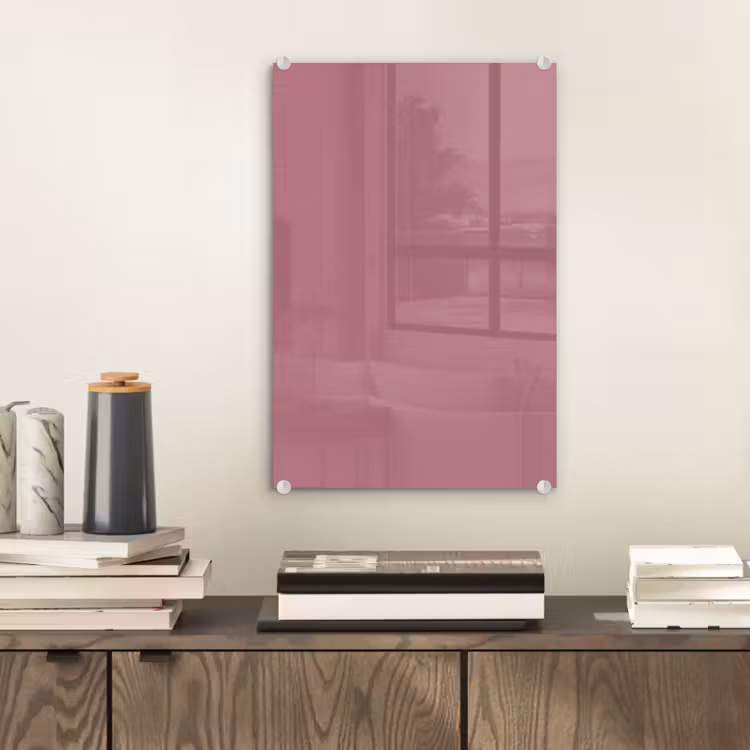 Glas schilderij - Antique - Mauve - Roze — 2