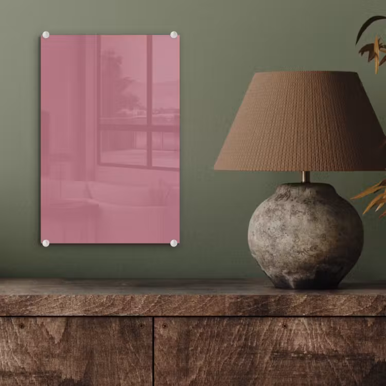 Glas schilderij - Antique - Mauve - Roze — 4