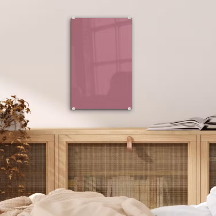Glas schilderij - Antique - Mauve - Roze — 5