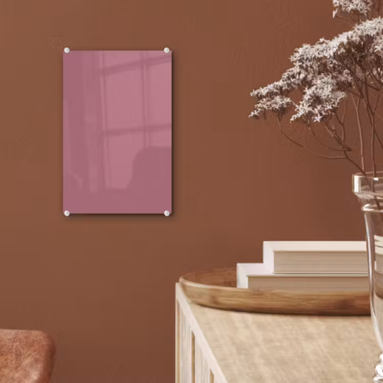 Glas schilderij - Antique - Mauve - Roze — 6