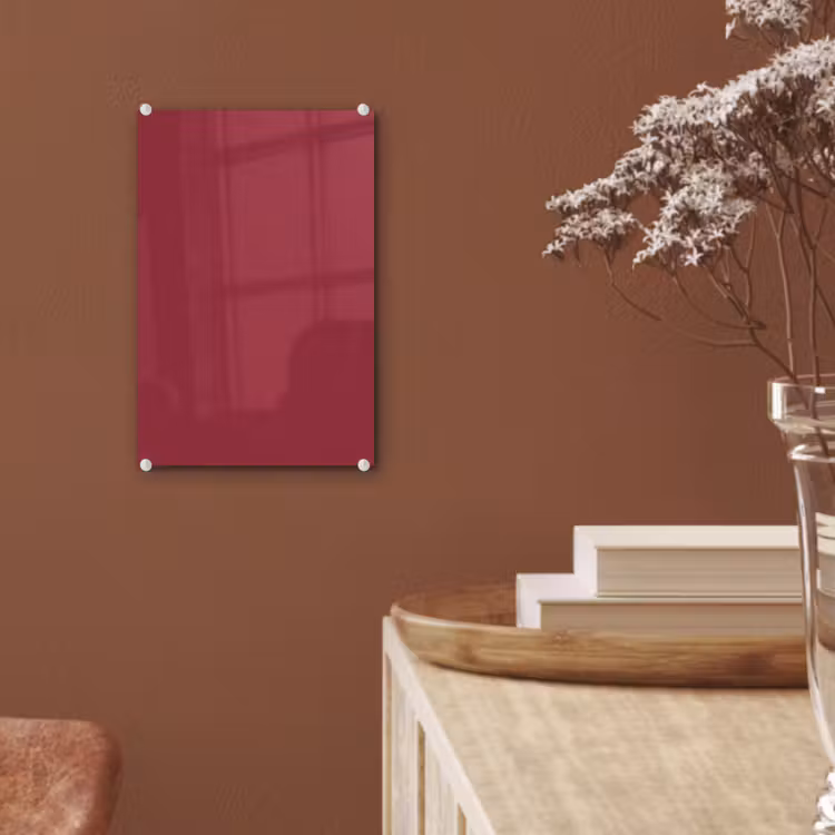 Glas schilderij - Antique - Ruby - Rood — 6