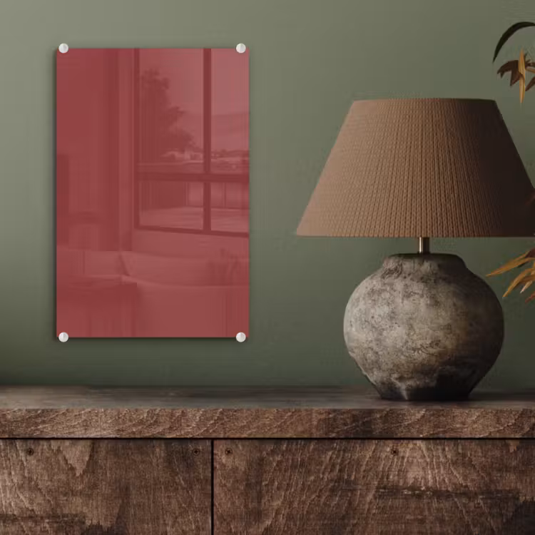 Glas schilderij - Barn - Antique - Rood — 4