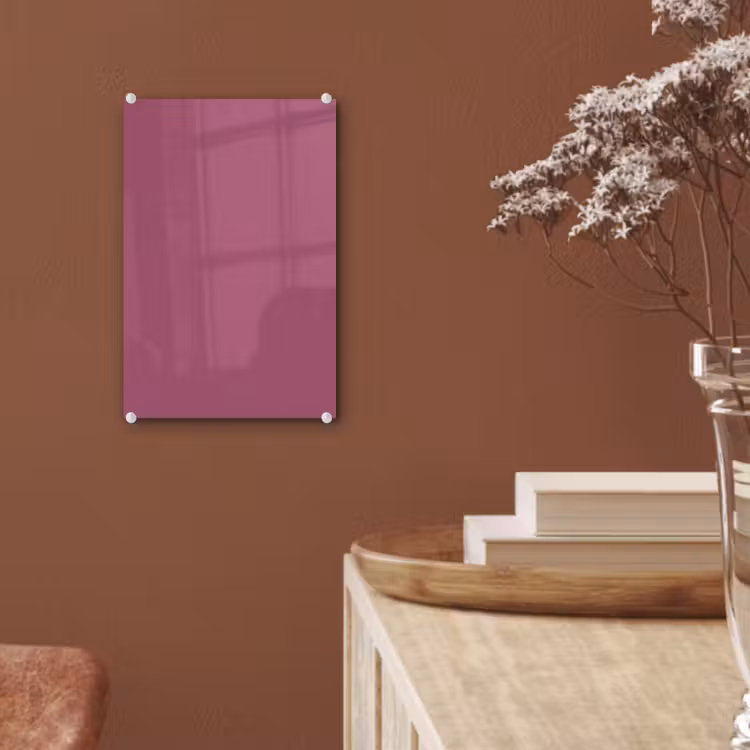 Glas schilderij - Berry - Roze -Pink — 6