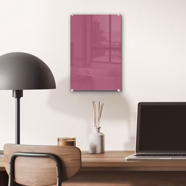 Glas schilderij - Berry - Roze -Pink — 7