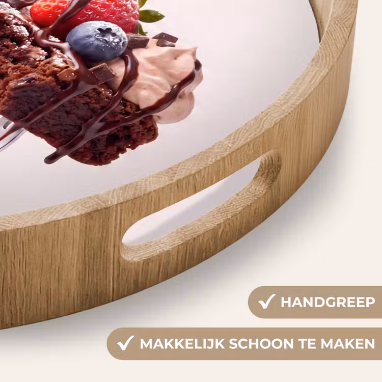 Dienblad - Vork - brownie - aardbei — 5