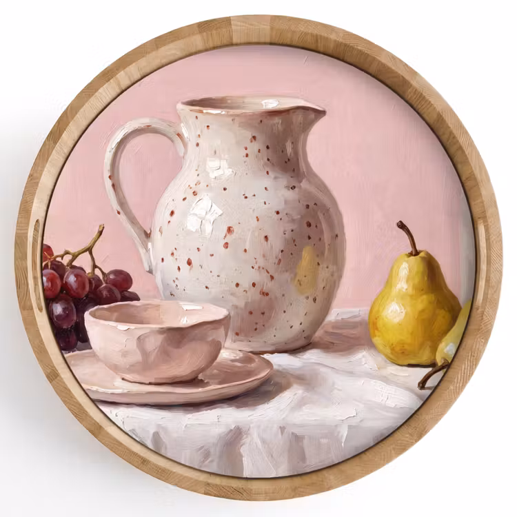 Dienblad - Stilleven - Fruit - Roze — 1