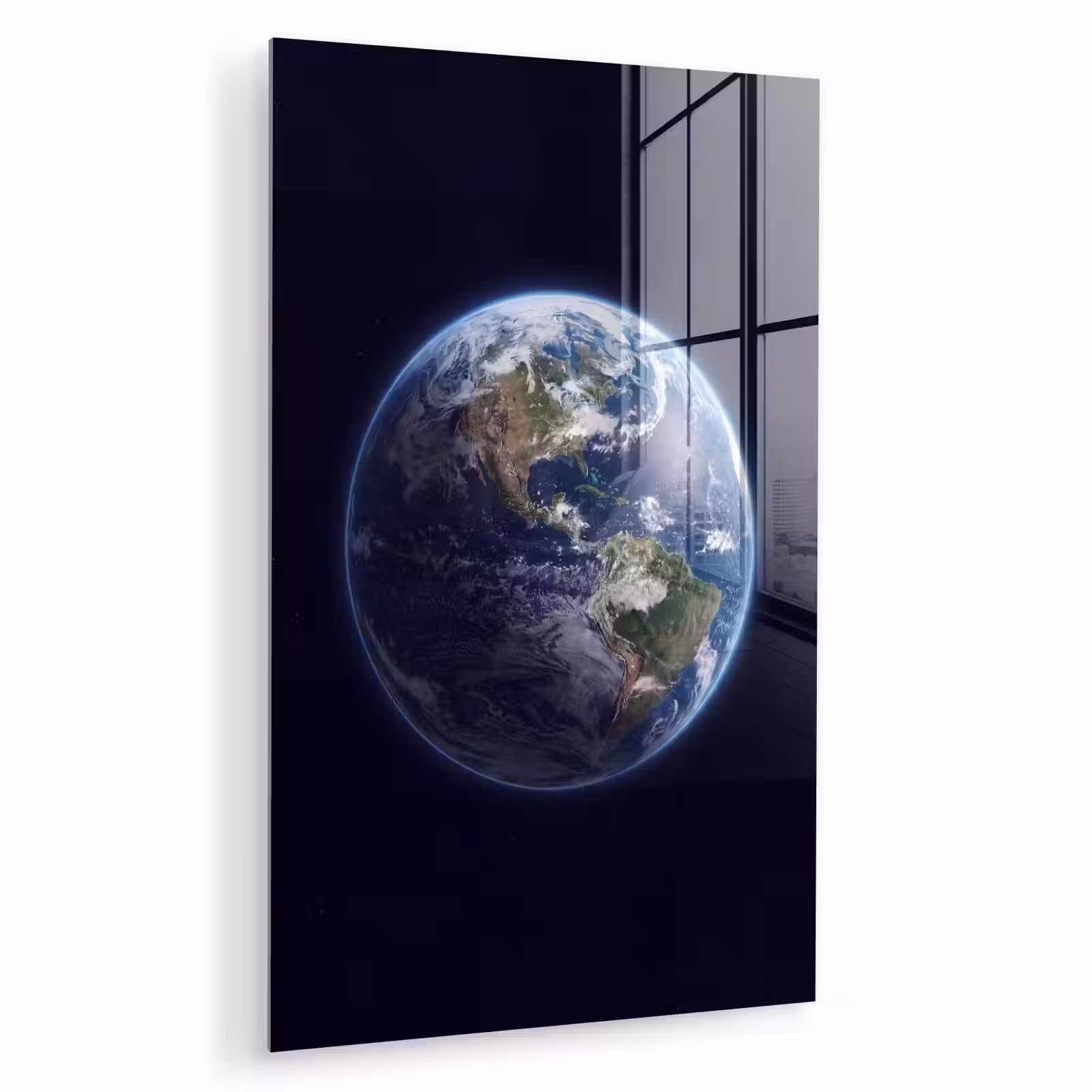 Glas schilderij - Aarde - Ruimte - Kosmos — 1