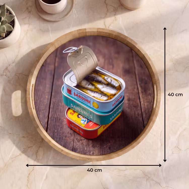 Dienblad - Vis - Blikjes - Keuken — 9