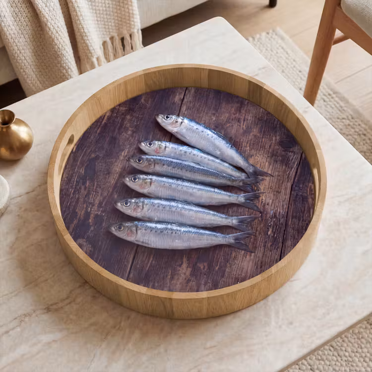 Dienblad - Vis - Hout - Eten — 2