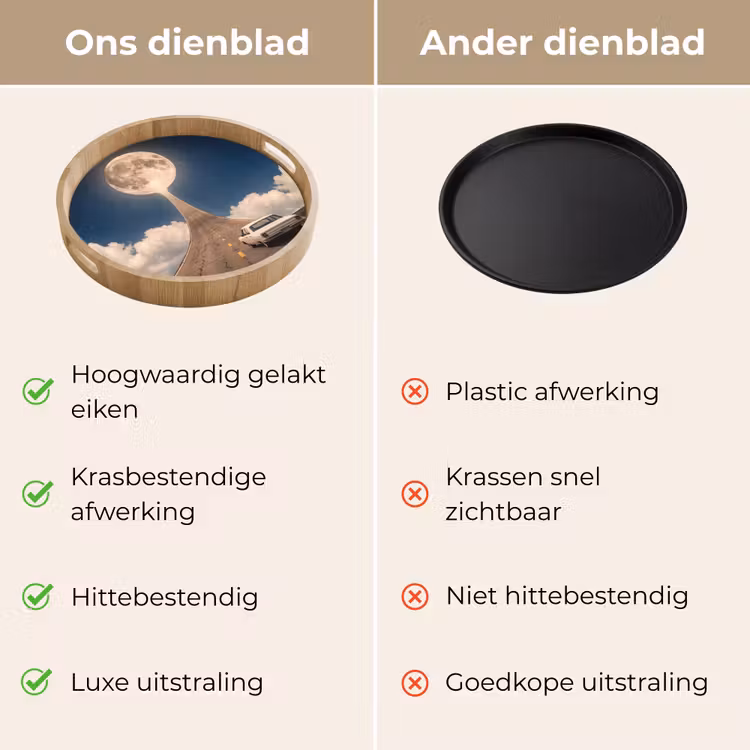 Dienblad - Weg - Maan - Nacht — 3