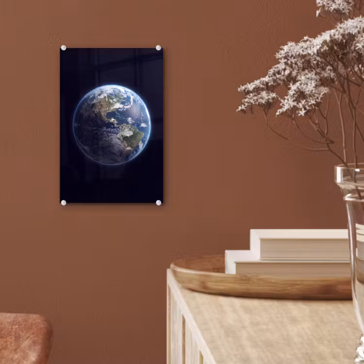 Glas schilderij - Aarde - Ruimte - Kosmos — 6
