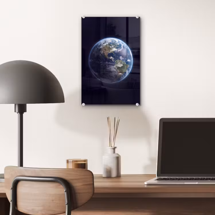 Glas schilderij - Aarde - Ruimte - Kosmos — 7